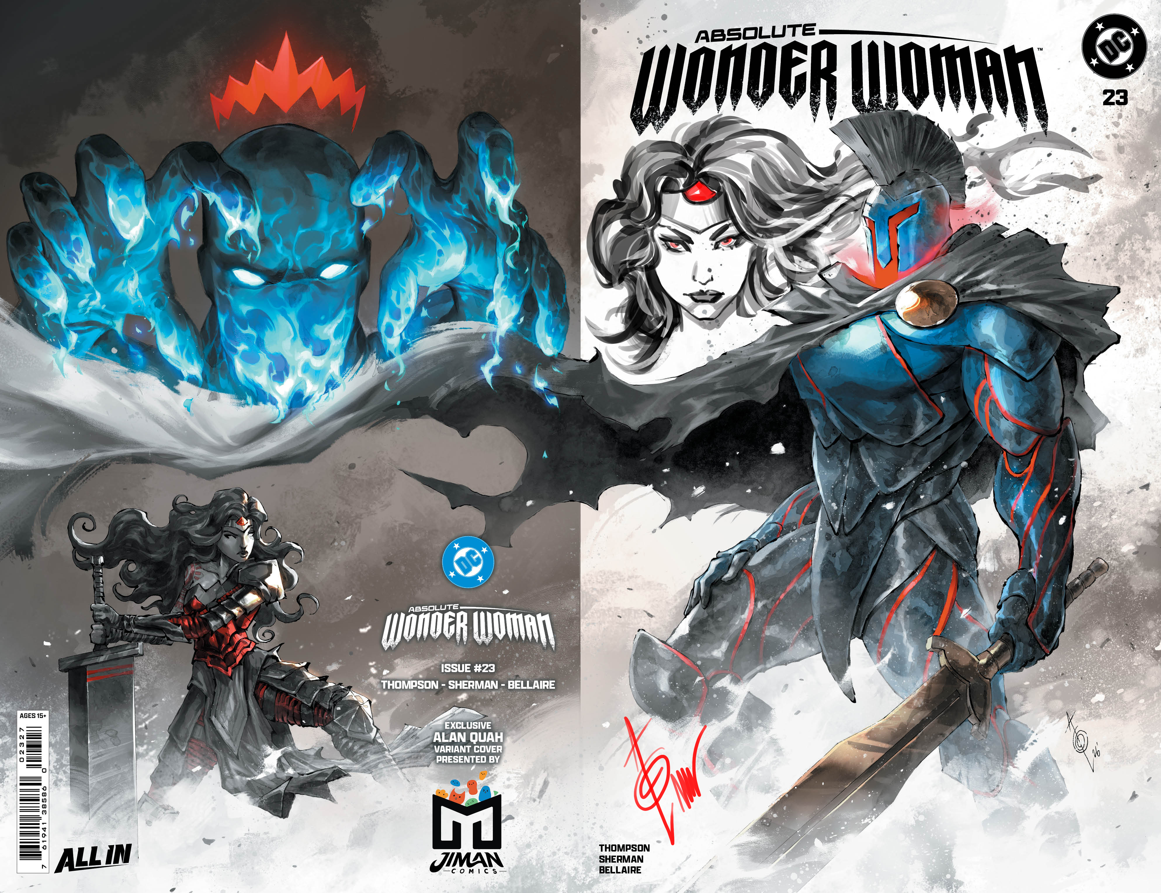 【presale】 ABSOLUTE WONDER WOMAN #23 ALAN QUAH REMARQUE Trade Dress Variant
