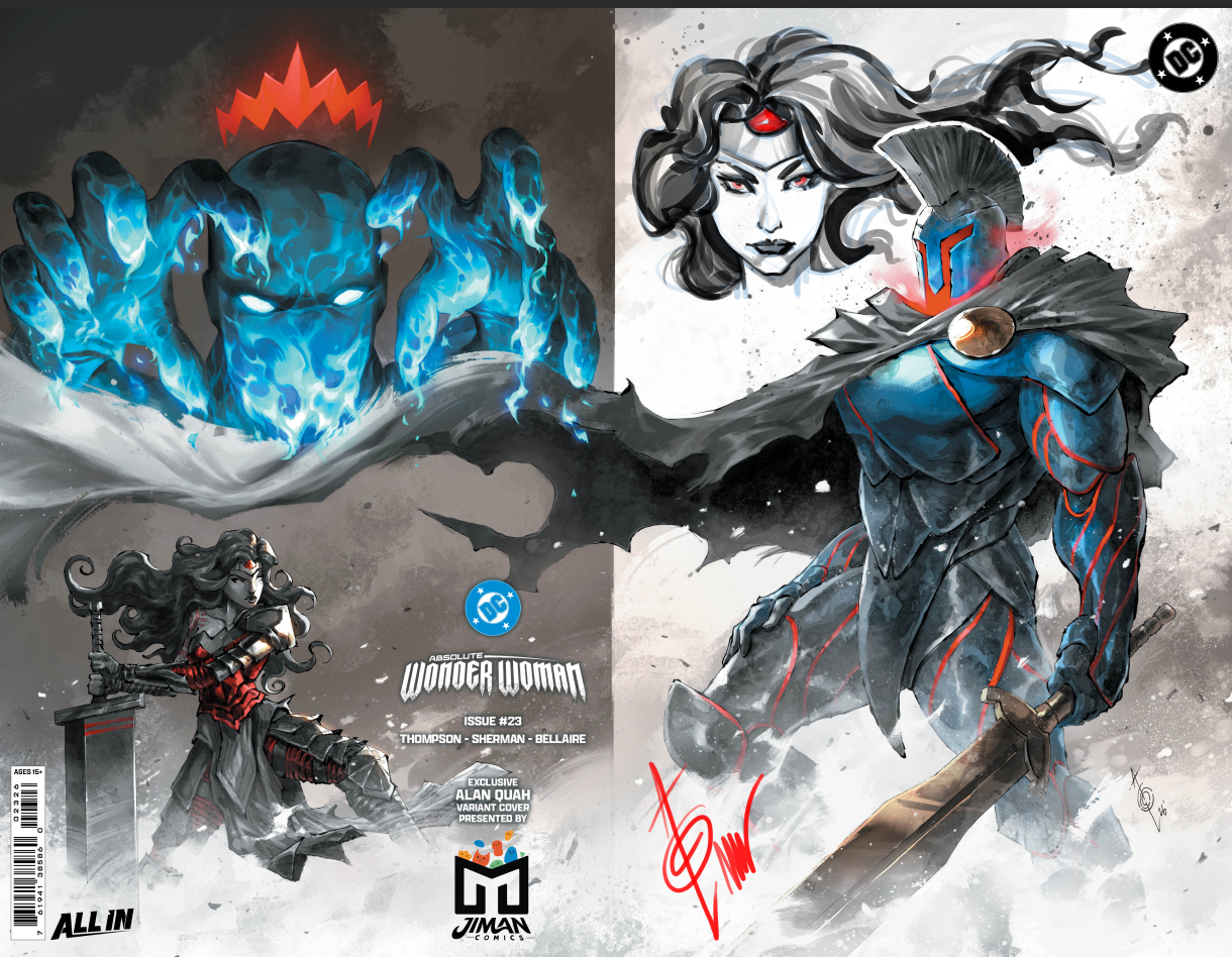 【presale】 ABSOLUTE WONDER WOMAN #23 ALAN QUAH REMARQUE Virgin Variant